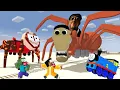 Download Lagu Monster School : OBUNGA CURSED TRAIN VS TRAIN SCHOOL \u0026 HELL THOMAS CHARLES - Minecraft Animation