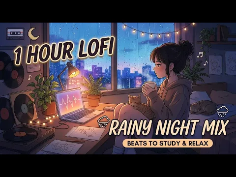 1 HOUR Lofi Hip Hop Mix 🌧️ Beats to Relax / Study to [Rainy Night]