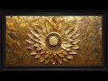 Golden Sunflower Geometric Harmony Premium Atmosphere for Entrepreneurs