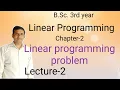 Linear programming problem Bsc 3rd year L-2 Jitendra kumar
