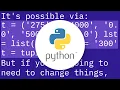 How to change values in a tuple