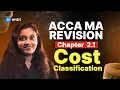 ACCA MA Chapter 2 Cost Classification ACCA Management Accounting Revision Anjaly Peter