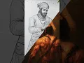 Download Lagu Chhatrapati Shivaji and Sambhaji Maharaj Drawing 🙏🚩🥹#art #song #chhaava #shorts
