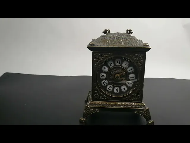 Видео-обзор Часы каминные 'Сундучок', цвет антик
