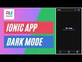 How to add dark mode in ionic app