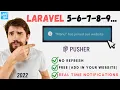 Real time notification in php laravel Updated 2022 Super easy