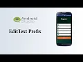 How to do EditText Prefix android studio Design Custom EditText Dee Dev Tutorial