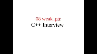weak - ptr C