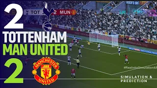 TOTTENHAM HOTSPUR 2 2 MANCHESTER UNITED MATCH HIGHLIGHTS PREMIER LEAGUE 25 26 Simulation Recreation 