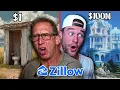 1 vs 100M Zillow Homes Reactions