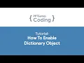 PPTG Coding Tutorial How To Enable Dictionary in VBA