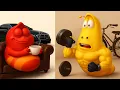 Download Lagu Luxury vs Simplicity | Larva Red Relaxing with Coffee \u0026 Yellow Working Out 💪☕🚗🚲SMToon Asia
