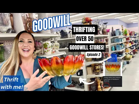 Download MP3 THE TOUR CONTINUES!! THRIFTING OVER 50+ GOODWILL THRIFT STORES! Thrift With Me! Episode 2