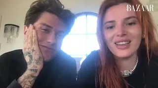  bellathorne and fianc benjamin mascolo talk wedding plans timeisup and working together