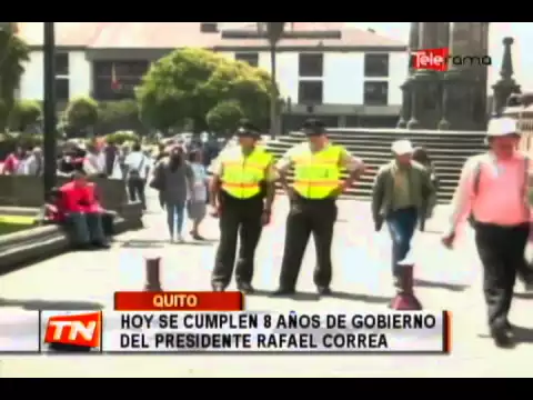 Hoy se cumplen 8 años de gobierno del presidente Rafael Correa