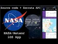 NASA Meteor s landing iOS app with source code API Xcode swift