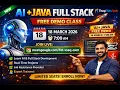 AI Java Full Stack Free Demo-2 Class March 18 2026 Live Training Projects