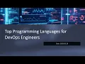 Top Programming Languages for DevOps Engineer