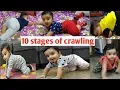 Stages of Crawling and different techniques Miggibaby learns to crawl
