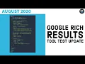 Google Rich Results Tool Test Update