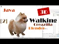 Java 3D How to Make a Walking obj Pomeranian Dog Model with Source Code