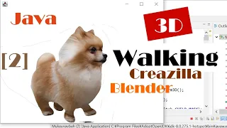 Java 3D How to Make a Walking obj Pomeranian Dog Model with Source Code