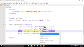 ngSwitch in Angular JS