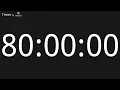 80 Hour Countup Timer