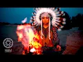 Download Lagu Native American Flute Sleep: 🔥 Indigenous Low flute \u0026 Fire 🔥 night sounds sleep meditation