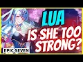 Lua in Epic Seven is TOO STRONG Guild War Build and Showcase 12 Grace of Unity