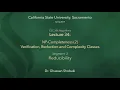 Algorithms Lecture 34 NP-Completeness 2 Segment 3 Reducibility