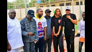 snoweezy performance at 50th year birthday of asiwaju segun olalere ceo of stone cafe ibadan