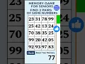 Brain Challenge for Seniors Can You Beat the Number Game