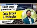 Day 2 Mastering Python Variables Data Types 30-Day Python Challenge