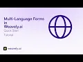 How to Create Multi-Language Forms with AI Translation Weavely AI tutorial