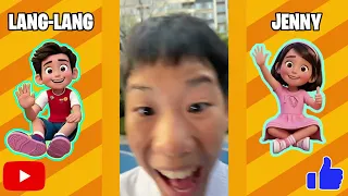 Langlang and Jenny's funny compilation. #funny #comedyvideos