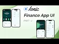 Ionic - Finance App UI