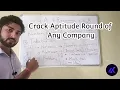 How to Crack Aptitude Test of Any Company Placement Preparation