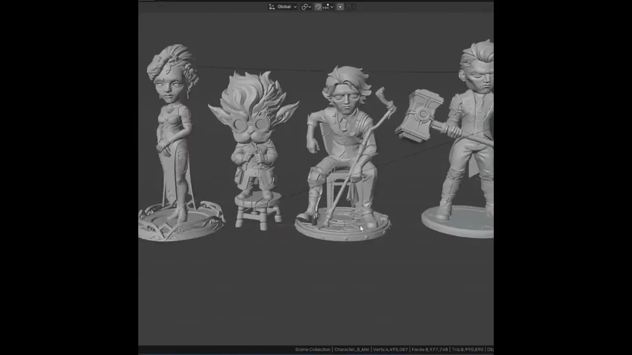 Arcane STL Files - Jinx Vi Caitlyn Ekko - League of Legends 3D Print Models