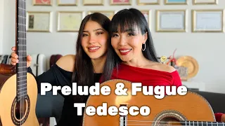 Prelude and Fugue in E major (Tedesco) | Thu Le and daughter 