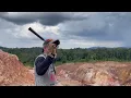 Mineral exploration in Pahang, Malaysia.