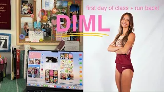 First Day of Senior Year My First Run Back D1 Athlete Pre-Med Vlog
