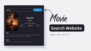 Movie Search Website Using HTML CSS JS