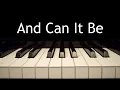 And Can It Be - piano instrumental hymn with