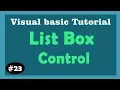 ListBox Control in Visual Basic Learn vb6 Visual basic tutorial in hindi