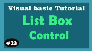 ListBox Control in Visual Basic Learn vb6 Visual basic tutorial in hindi