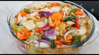 Làm Bắp Cải Cà Rốt Ngâm Nước Mắm Chua Mặn Ngọt Theo Cách Này, Càng Để Lâu Càng Giòn Rụm, Vanh Khuyen