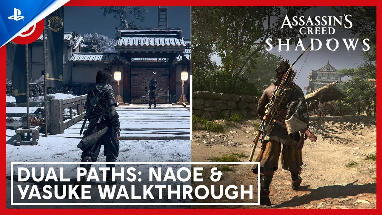 Assassins Creed Shadows - Dual Paths: Naoe & Yasuke Walkthrough Video | PS5 Games