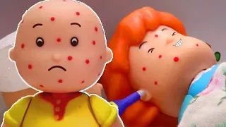 CAILLOU AND ROSIE GET SICK Funny Animated cartoons Kids Caillou Stop Motion Cartoon movie