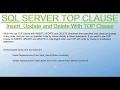 Chapter 10 - SQL SERVER INSERT UPDATE DELETE WITH TOP CLAUSE Part 2 in HINDI